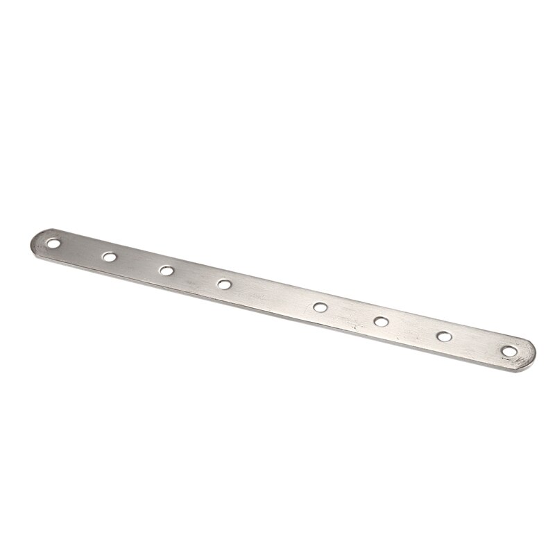 2X Metal 8 Holes Flat Straight Corner Brace Angle Bracket 250Mm