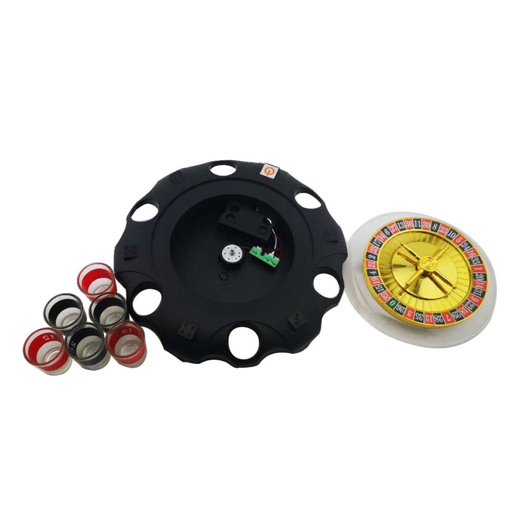 Electric Russian Lucky Turntable Friends Gathering Game Wine Table Game Entertainment Fun Toys Bar Supplies
