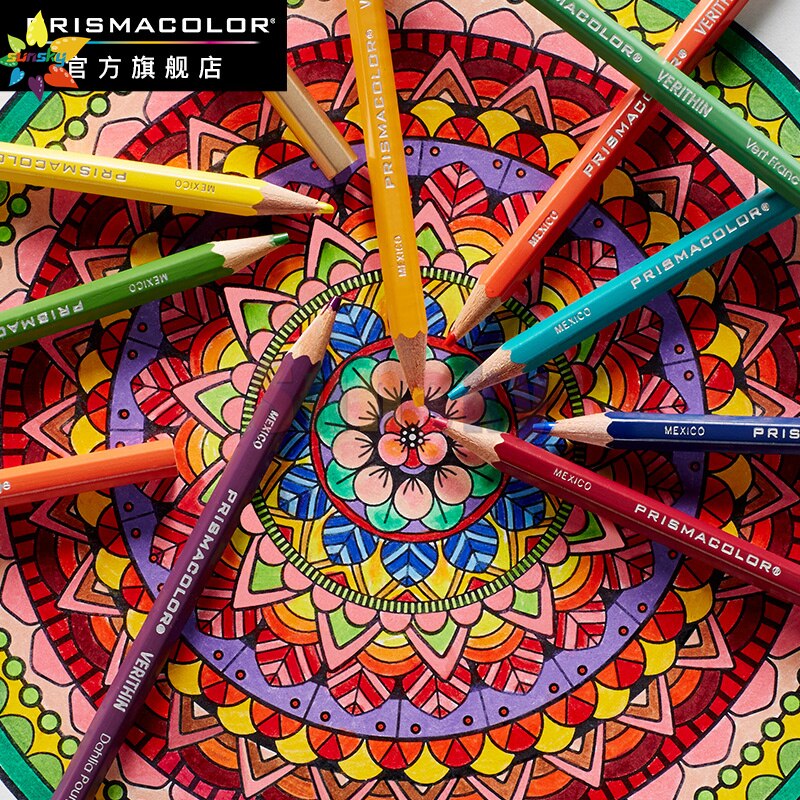 Eua 12 15 24 36 48 cor original prismacolor júnior lapis de cor sanford zero alunos iniciantes básicos pintura lápis conjunto oleoso