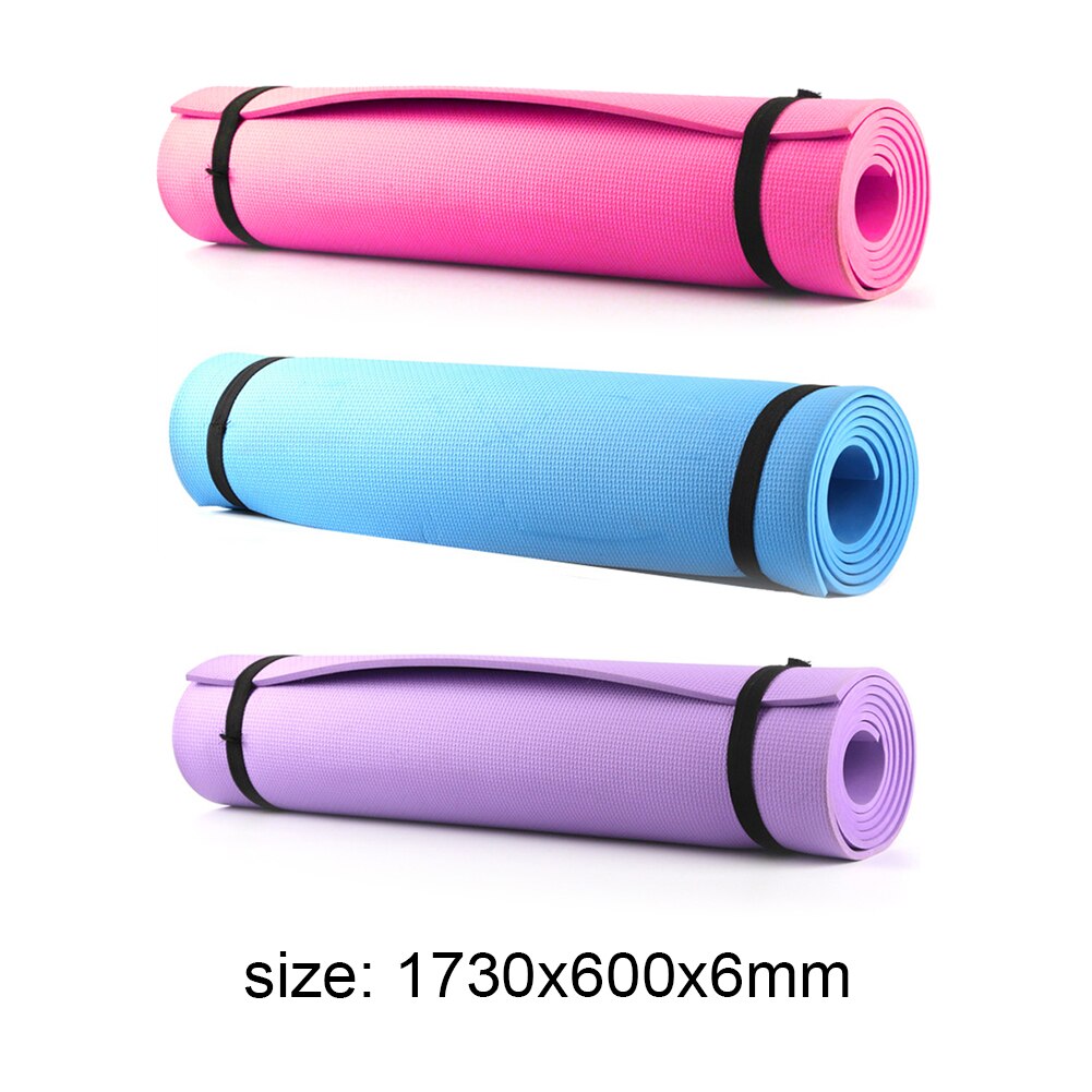 All-purpose sklisikker miljø pilates treningsmatte 4/6mm tykk eva yogamatte treningsutstyr gymtrening