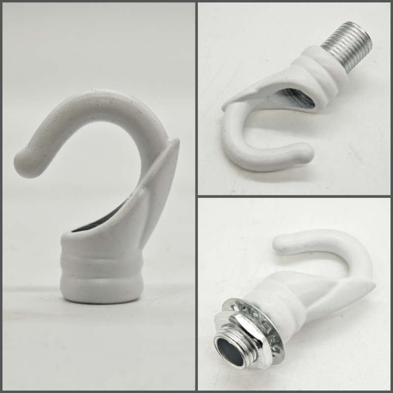 6 teile/los Tragende haken öffnung haken lampe zubehör haken esszimmer kran bar anhänger lampe M10 lampe DIY zubehör: Black / B15