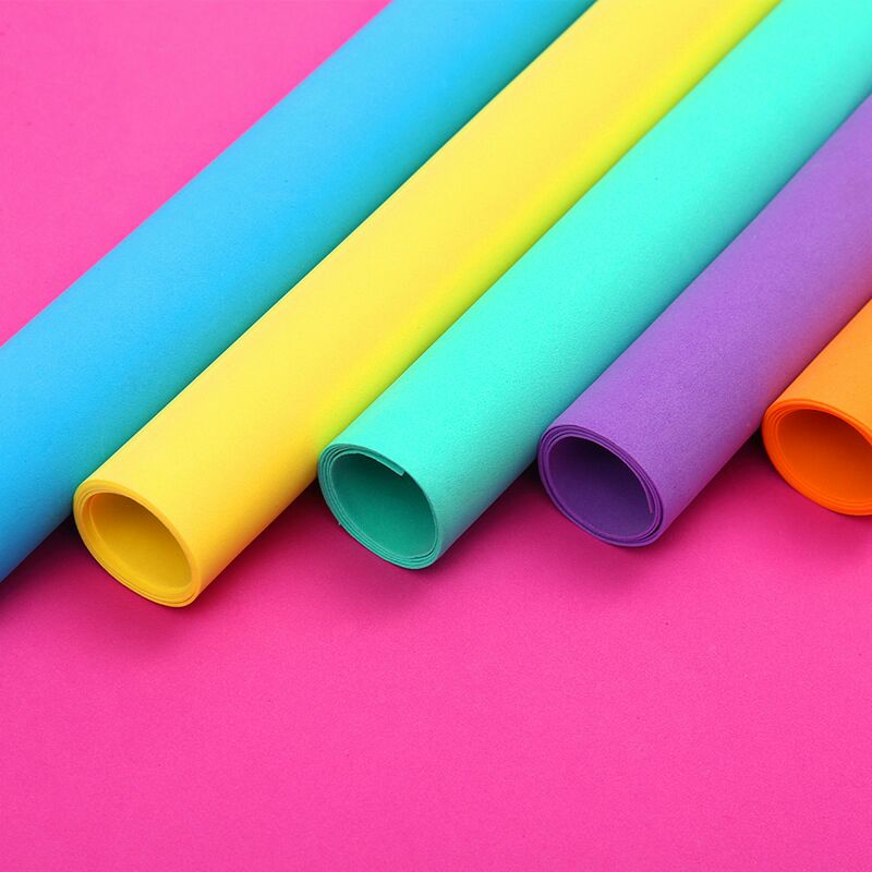 Väri sieni paperi eva vaahtomuovi arkki scrapbooking askartelu päiväkoti joulu käsityö tee-seitse materiaalit värikäs lisää kokoa