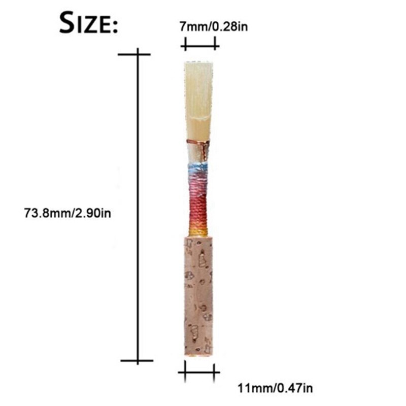 4 Stuks Hobo Soft Cork Reed Hobo Reparatie Riet Houtblazers Instrument Vervangende Onderdelen Houtblazers Onderdelen