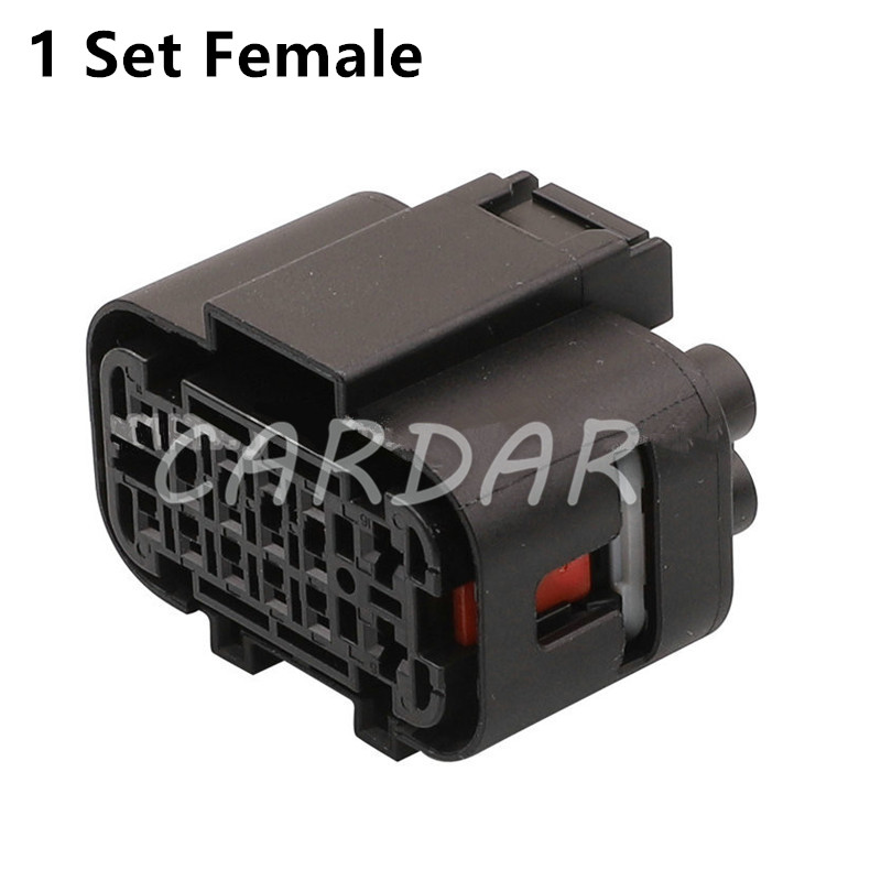 Prise étanche pour voiture, assemblage AC, connecteur électrique, prise automobile, 1 jeu, 16 broches, 2304884-1, 2304887-1: Black