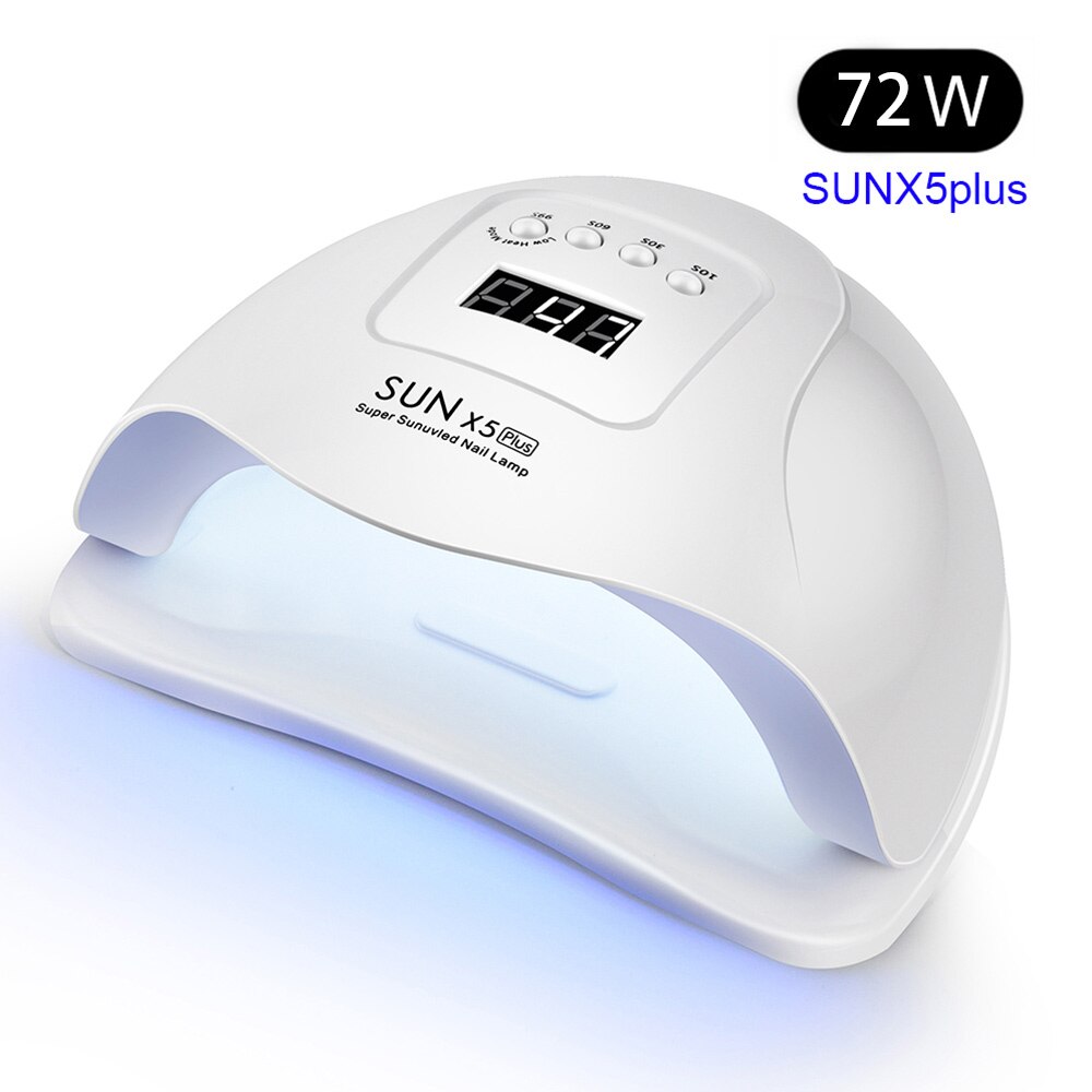 SUN X Plus-lámpara UV LED de 72W para manicura, secador de uñas de Gel, esmalte de uñas, herramientas de manicura con Sensor automático, 36 piezas LED