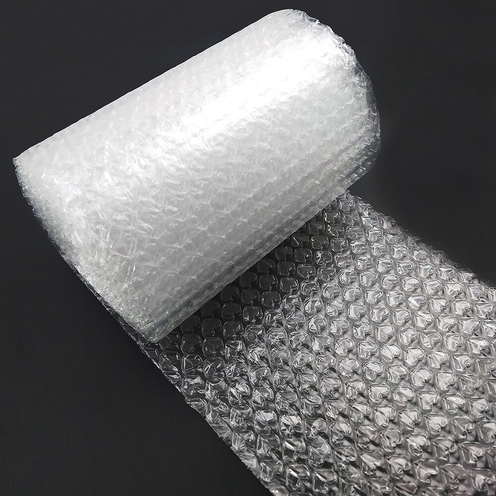 20Cm X 5M/Roll Liefde Hart-Vorm Mini Air Bubble Film Wrap Verpakking Filler Party gunsten Bruiloft Festival Decoratie: Transparent white