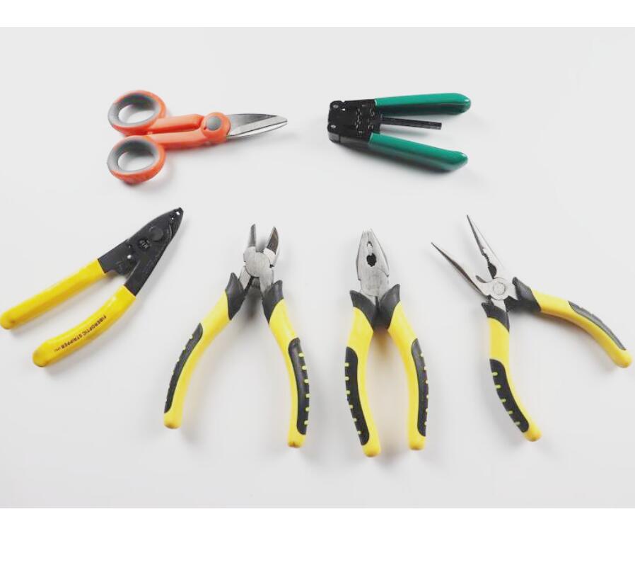 27Stck spleißen Werkzeugkasten FTTH Fiber Optik Werkzeug Bausatz FC-6S Meter 10MW VFL Kevlar