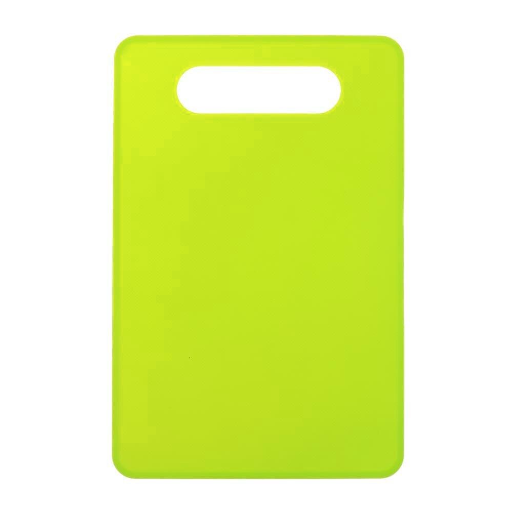 Plastic Non Slip Anti Bacterium Cutting Board Food Slice Cut Chopping Block: Green
