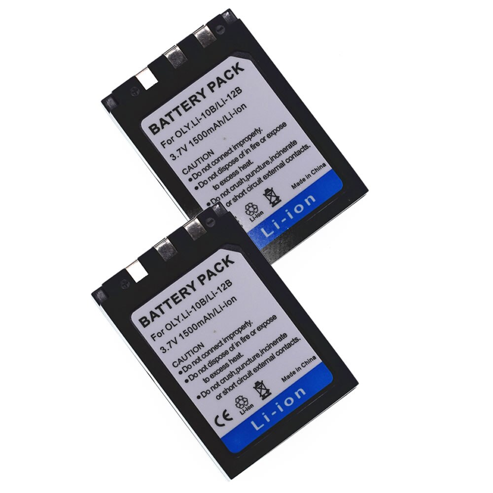 2X Battery Li-10B Li-12B for Olympus c-770 c-765 c-7000 C-50 C-60 Ultra Zoom: 2 Battery