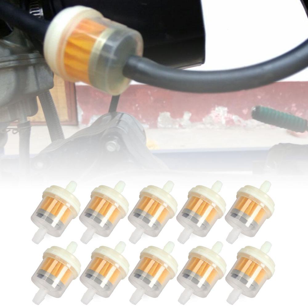 10 pièces universel moto Mini petit moteur en ligne Carb carburant gaz filtre 1/4 "6mm