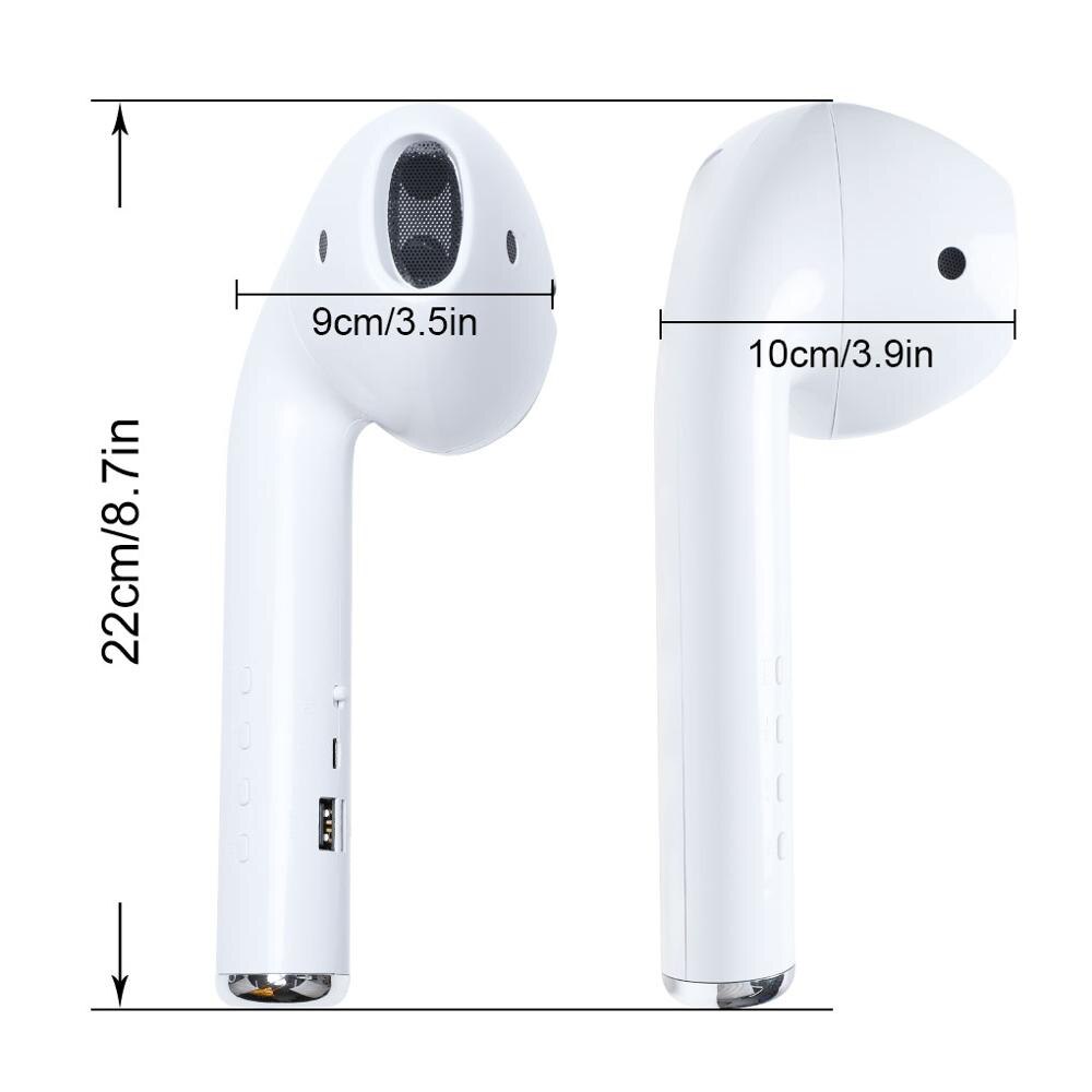 5W Grote Oortelefoon Giant Headset Speaker Oortelefoon Bluetooth Speaker Draagbare Outdoor Luidspreker Draadloze 3D Stereo Muziek Surround