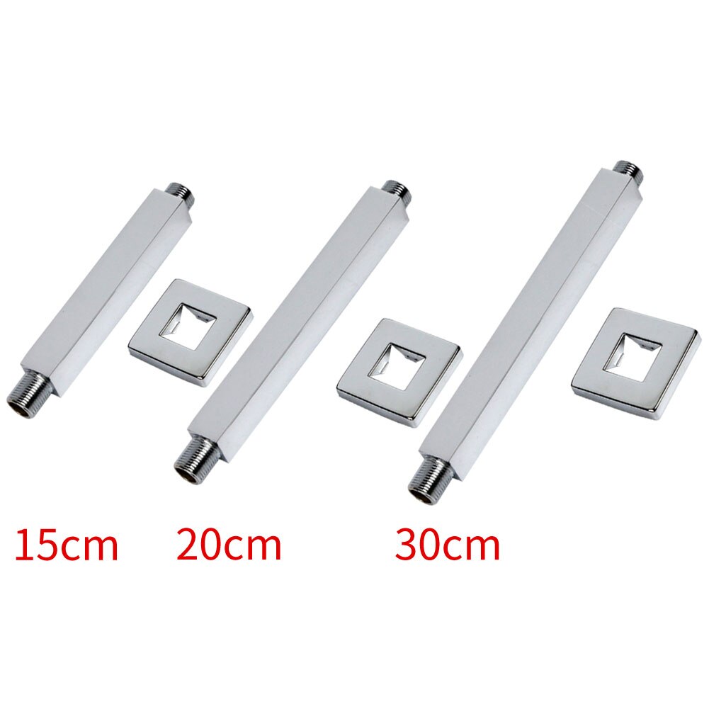 Stable Modern Shower Head Arm Corrosion Resistant Chrome Finish Home Hardware Stainless Steel Ceiling Mounted Fixed Bathroom