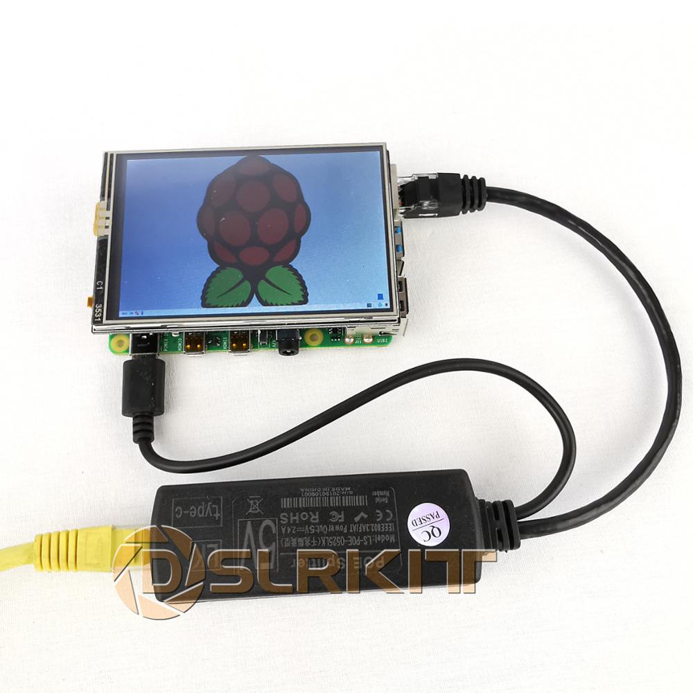 DSLRKIT Raspberry Pi 4 4B Aktive PoE Splitter USB TYP C 5V Power Over Ethernet 802.3af