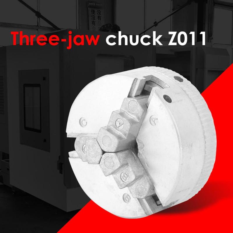 Z011 Zinc Alloy 3-Jaw Lathe Chuck Clamps Wood Turning Lathe Tool Three-claw Chuck Lathe Tool Chuck