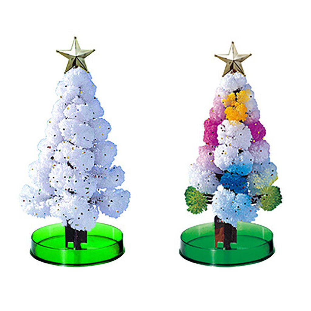 Jul hemdekorationer jul pappersträd magi växande träd leksak pojkar flickor nyhet xmas 20ml boże narodzenie navidad