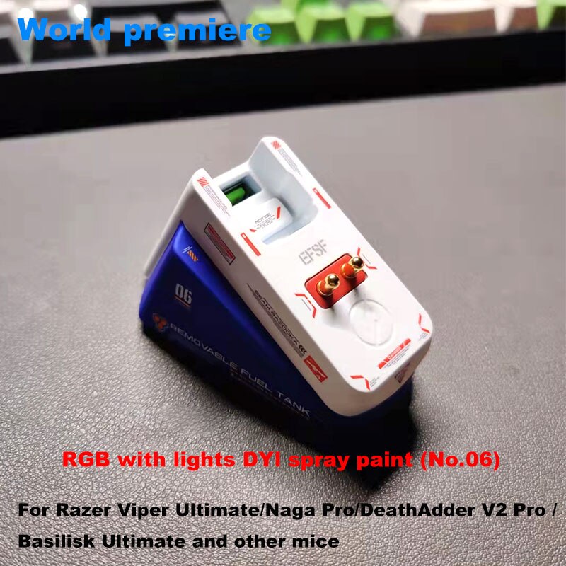 Logitech /Razer Competitive Game mouse Wireless Charging base DIY color modification for G series g903 Viper Uitimate mouse kit: Razer RGB DIY 06