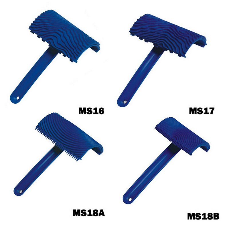 Imitation Wood Graining Pattern Wall Texture Art Brush Painting Tool Rubber Wood Grain Painting Tool Home Decoration Rubber DIY