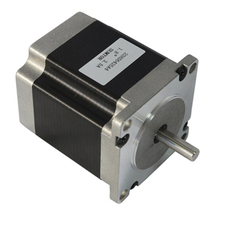 Nema23 two-phase 4-wire stepper motor 64mm torque 1.5NM1.8 degree 2.5A shaft diameter 6.35mm/8mm hybrid motor