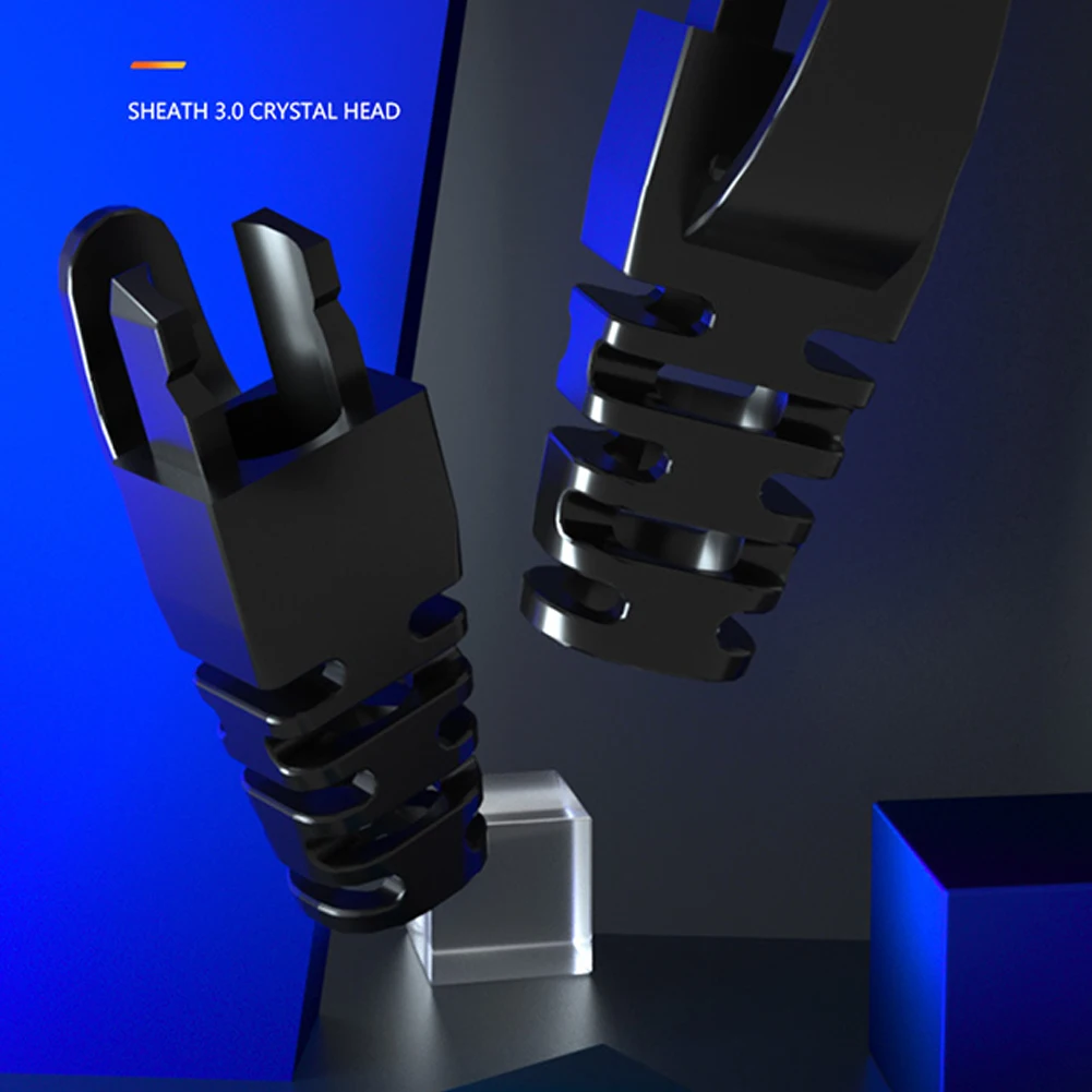 10-50Pcs CAT6 CAT5e Adapter Cap Ethernet Network Cable Connector Plugs RJ45 Caps Cat5 CAT6 Protective Sleeve Multicolour