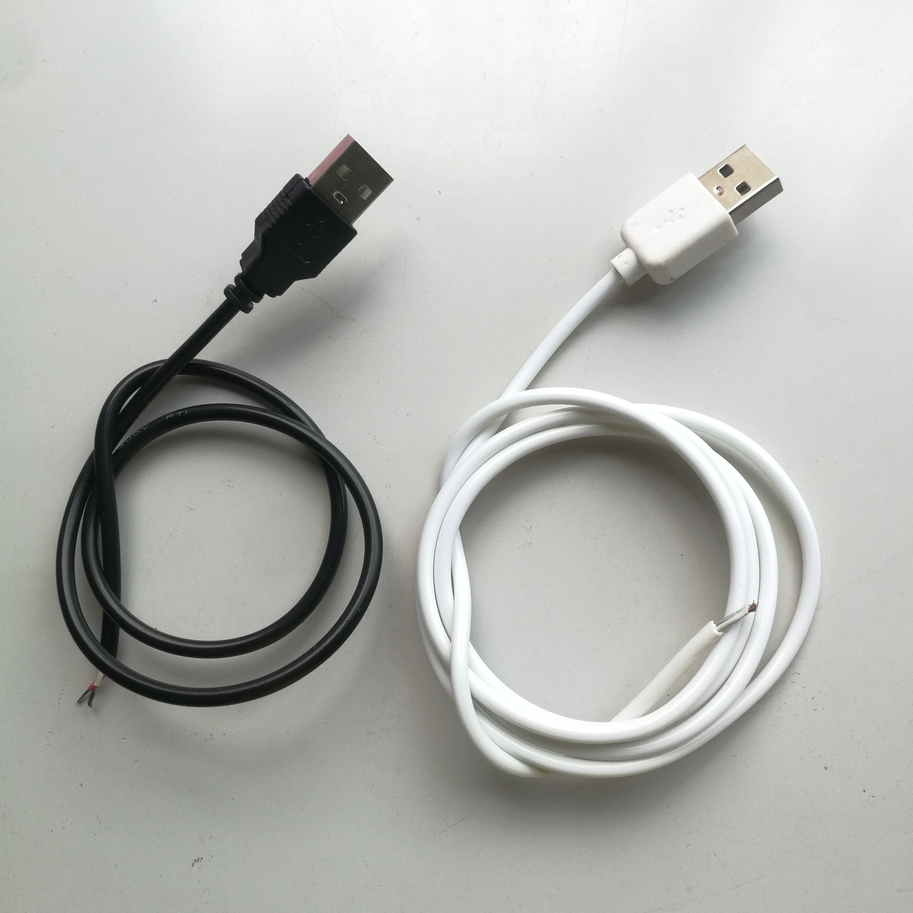 30 Cm 50 Cm 100 Cm Usb Led Connector Kabel Lijn 2pin Usb Socket Power Sluit Wire Connectoren Voor DC5V enkele Kleur Led Strip Licht