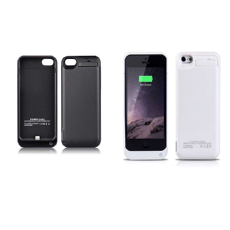 Charger Battery 2200mAh Power Bank Case Extra External Backup Battery for iPhone 5/5S/ SE Charger Battery Backup