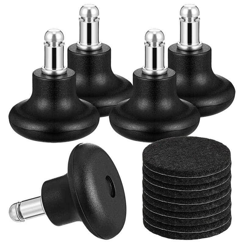 SV-5 Pack Bell Glijders Voor Bureaustoel Zonder Wielen, Vervanging Rolling Stoel Swivel Wielen Vaste Stationaire Wielen: Default Title