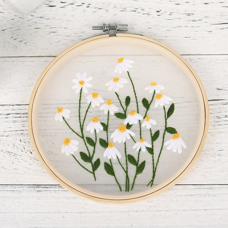 BEUNITONE Wateroplosbaar Borduurstabilisator – 4 Vellen Met Bloemen, Vlinders En Dieren, 80+ Patronen