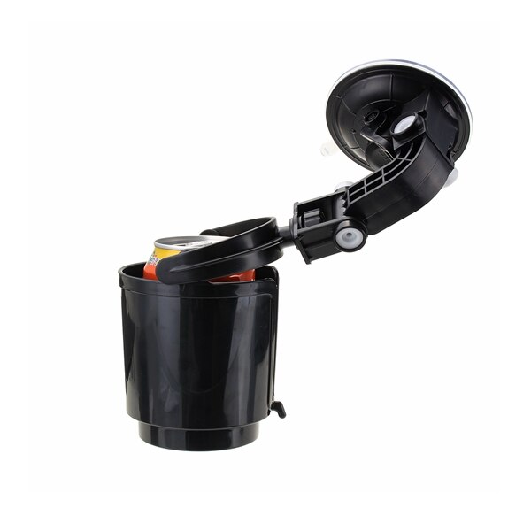 Zwarte autoruit verstelbare zuignap auto bekerhouder drankhouder