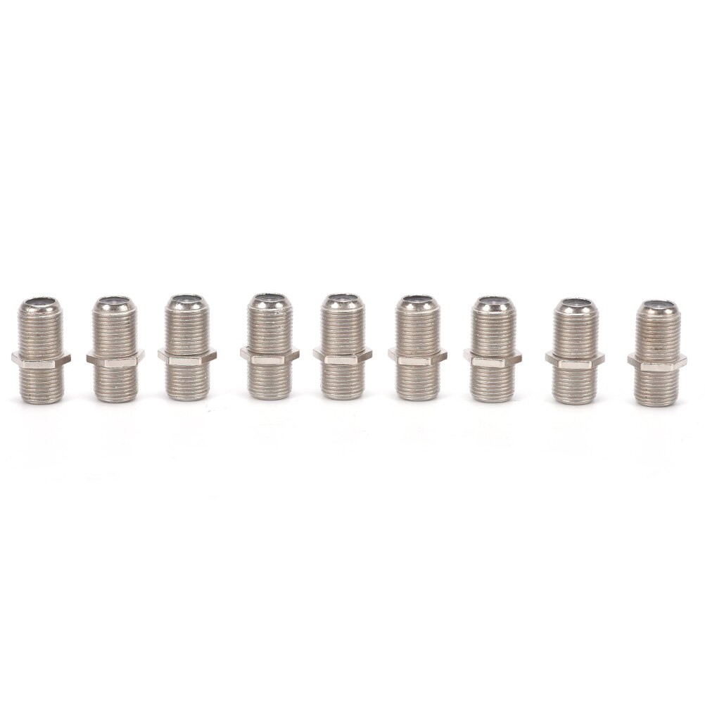 10 Pack F Type Coupler Adapter Connector Female F F Jack RG6 Coax Coaxial Cable
