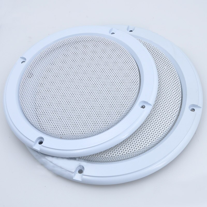 For 4"/5"/6.5"/8"/10" inch Car Audio Speaker Conversion Net Cover Decorative Circle Metal Mesh Grille Protection #White