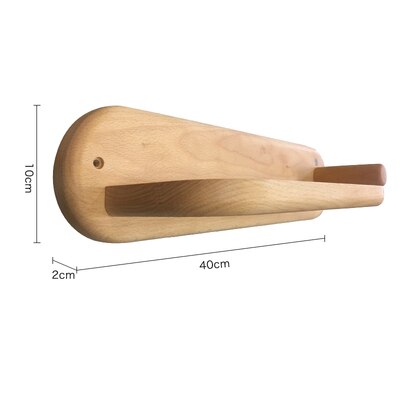 Nordic Wooden Hair Dryer Holder Sundries Wall-mounted Rack Multi-function Bathroom Storage Organizer Home Decoration Accessories