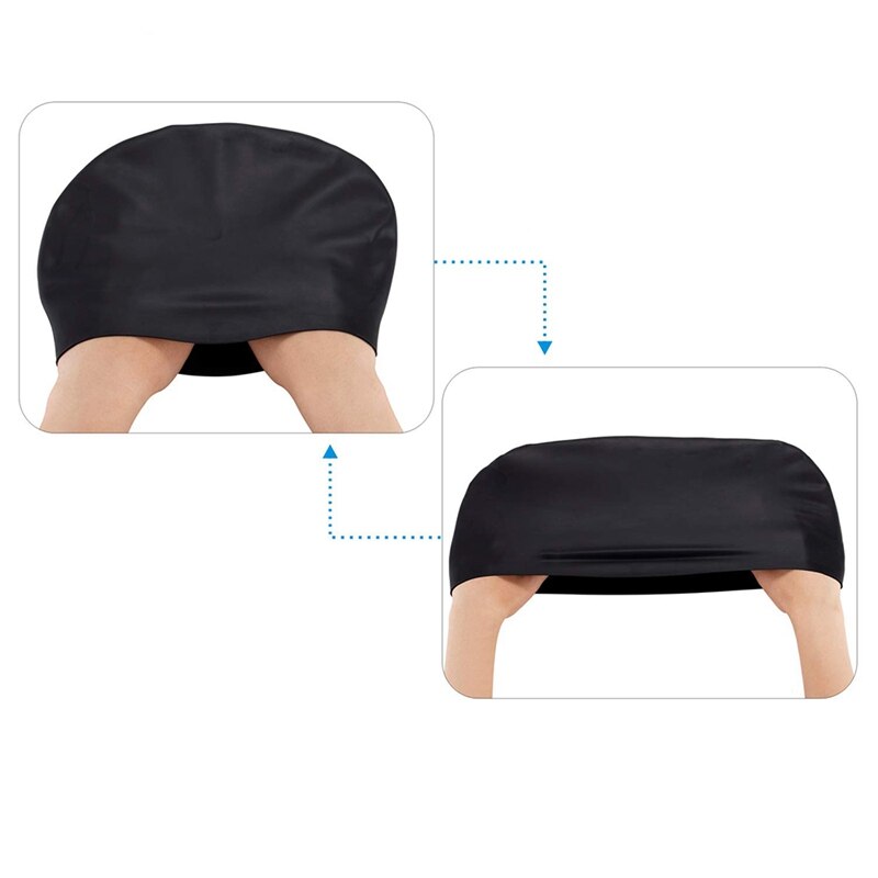 Womens Silicone Badmuts Voor Lang Haar Ergonomisch Siliconen Zwemmen Caps Voor Vrouwen Kids Mannen Volwassenen Jongens Meisjes