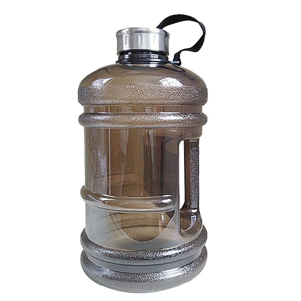 Botella de agua de gran capacidad para Fitness, vaso de plástico para entrenamiento, gimnasio al aire libre, 2,3 litros: Black 03