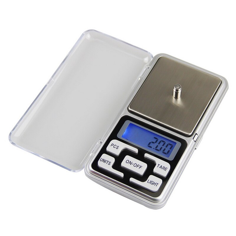 Mini échelle numérique, pochette électrique de haute précision, rétro-éclairage, pour bijoux, poids en grammes, pour la cuisine, 1 pièce, 100/200/300g 500/0.01g