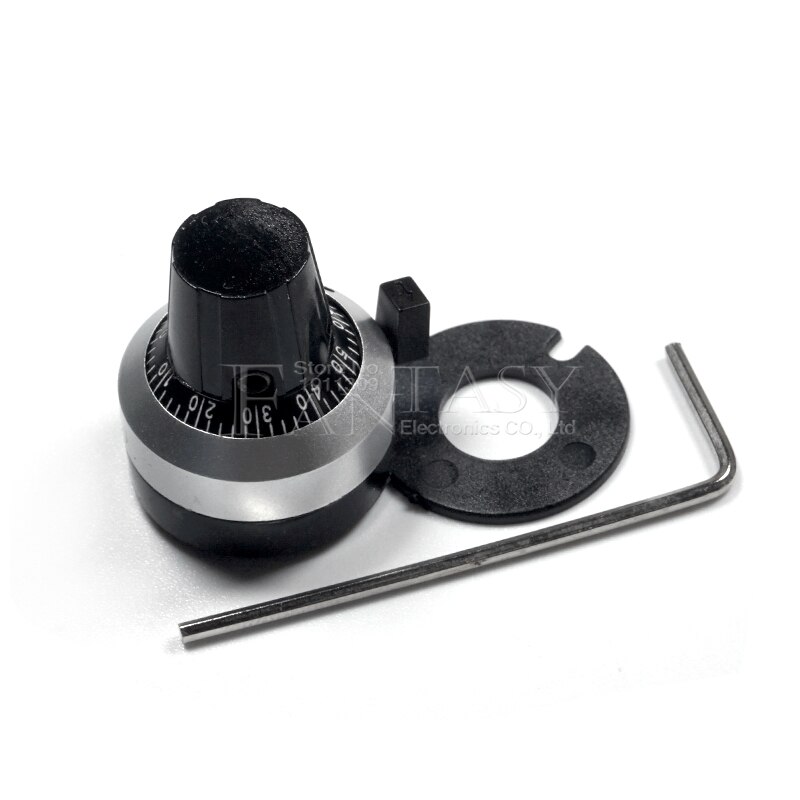 1PCS 3590S 6,35mm präzision skala knob potentiometer knob ausgestattet mit multi-drehen potentiometer