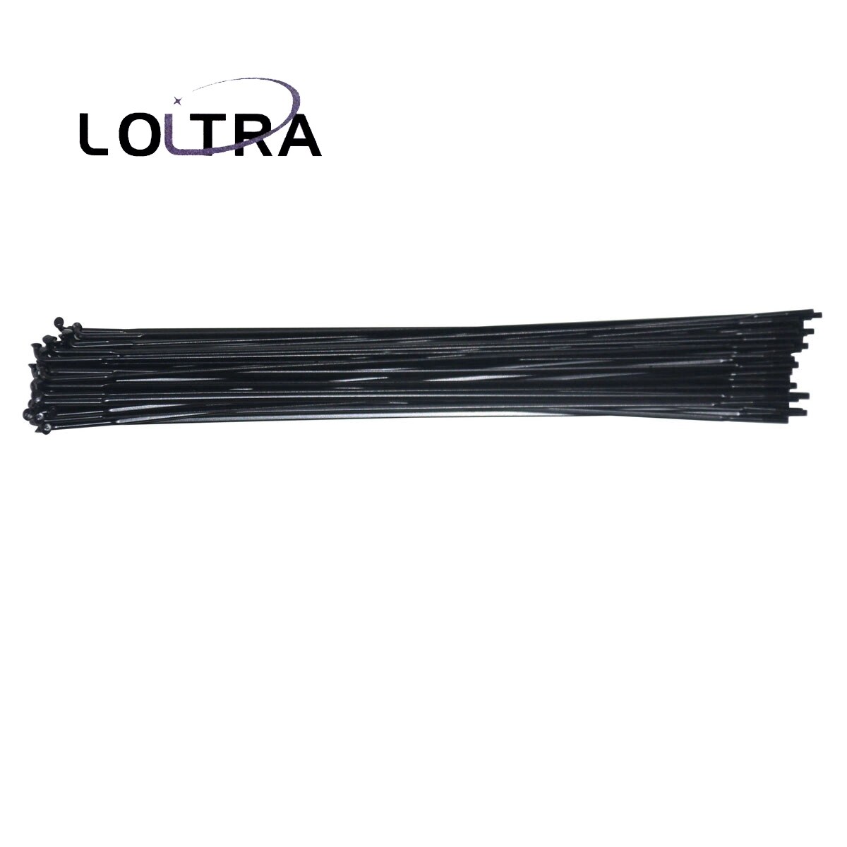LOLTRA Ultralight 4.3g/pcs CN MAC 424 Aero Bladed Spokes with Alloy Nipples for Road/MTB, J-bend / Straight Pull