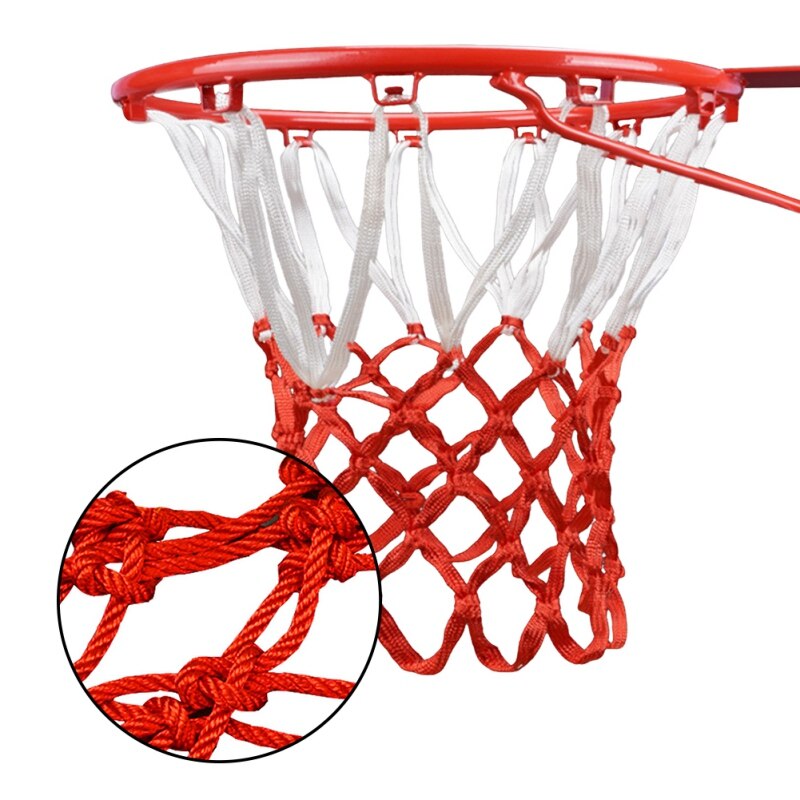 Alta qualidade durável tamanho padrão fio de náilon esportes basquete hoop malha net backboard aro bola pum