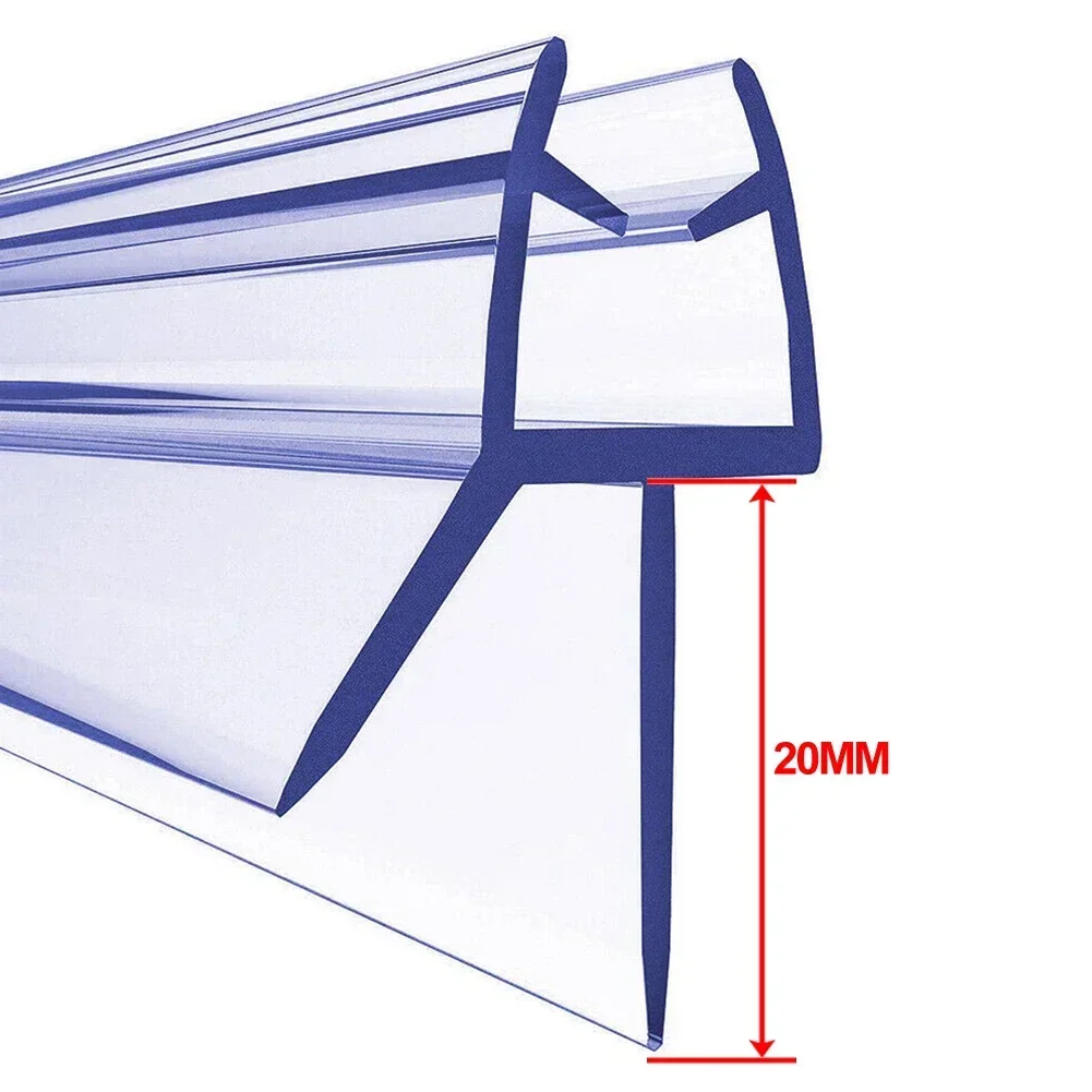 Bande d'étanchéité pour écrans et portes de bain-douche, 50cm, 2 pièces, convient aux joints en verre de 4-6mm, bande d'étanchéité pour écran de douche, barre météo de salle de bains: CAMEL