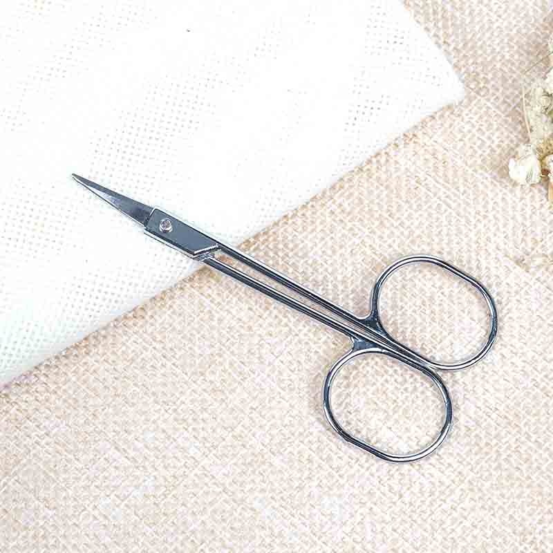 STAINLESS STEEL FINGER TOE NAIL SCISSORS CURVED MANICURE CUTICLE SCISSORS ) M02092