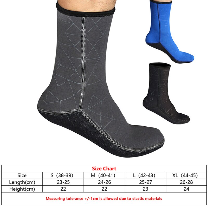 SLINX 3mm Neoprene Men Women Diving Socks Wetsuit Anti-scratch Warm Snorkeling Spearfishing Swimming Non-slip Socks