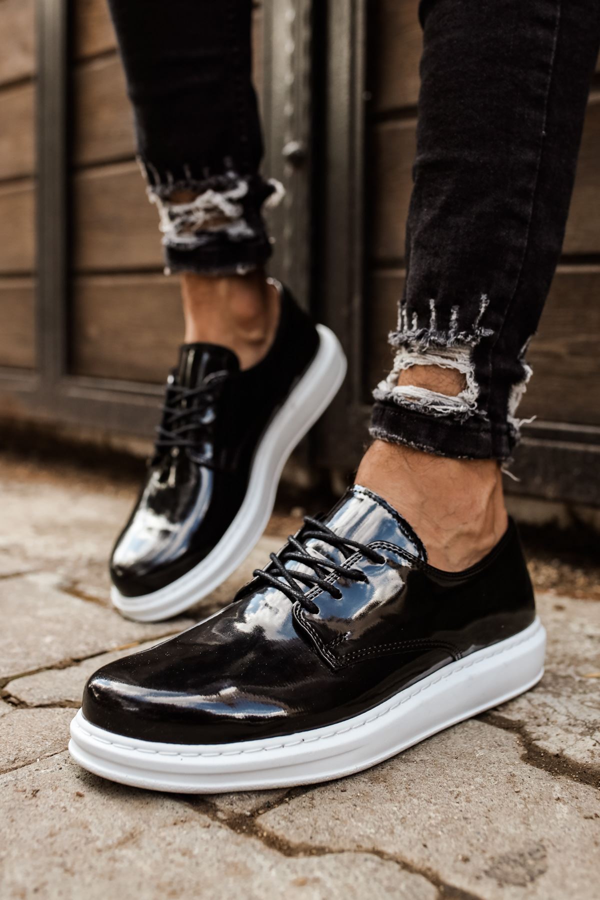 Chekich CH003 tenue quotidienne baskets pour hommes noir