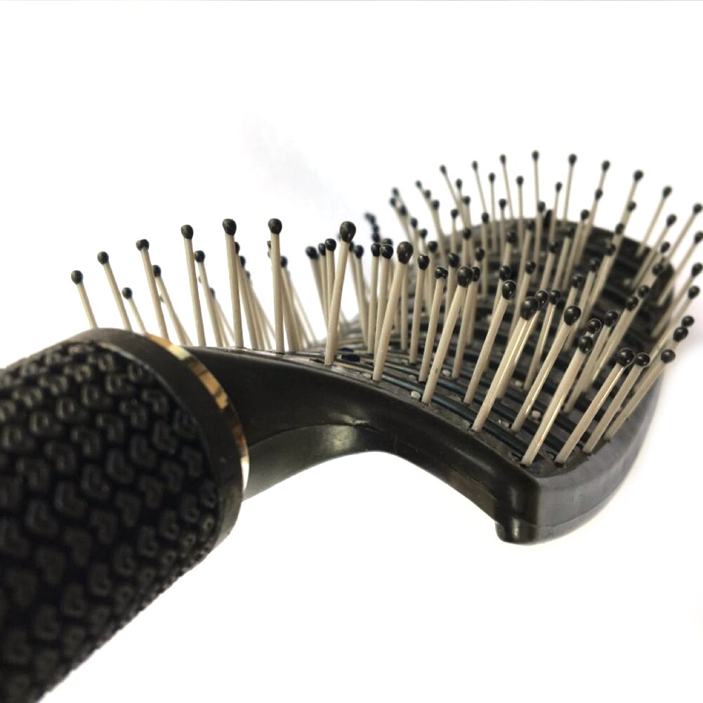 Grote Haarborstel Ontwarren Haar Massage Relax Hoofdhuid Kam Met Varkenshaar Nylon Vrouwen Salon Nat Krullend Kappers Beauty Styling Gereedschap