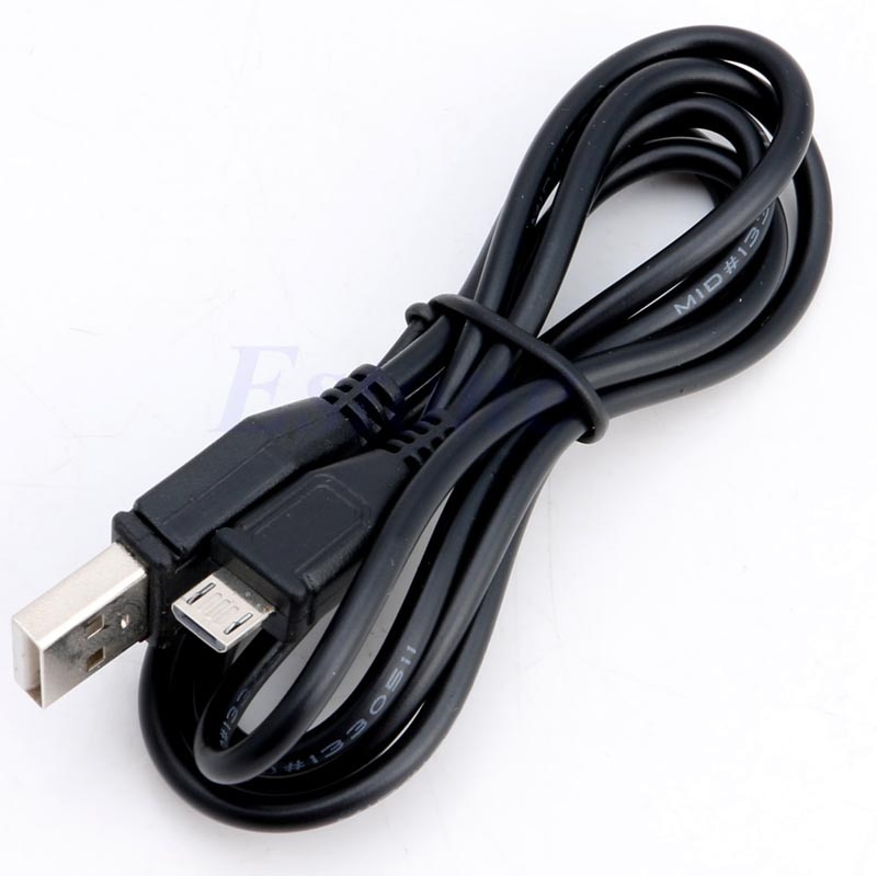 1 Pc 1M Zwart Usb 2.0 A Male Naar Micro B Male Data Sync Charger Adapter Kabel Voor Lg samsung