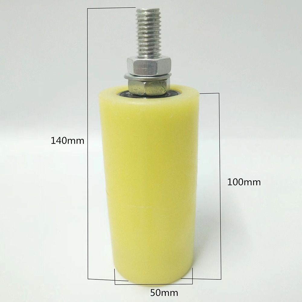 1PC Thickened Slide Gate Guide Roller Steel Roller Bearing Guiding Wheels for Sliding Gate: Orange