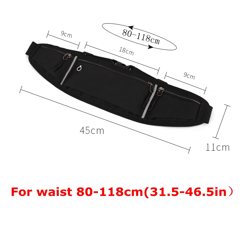Professionele Hardloop Heuptas Sport Riem Etui Mobiele Telefoon Case Mannen Vrouwen Verborgen Tas Gym Sporttassen Hardloop Riem Taille Pack