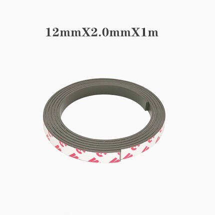Vahva joustava magneettinauha itseliimautuva magneettinauha kumimagneettinauhan pituus 39.37 tuumaa: W 12mm x  t 2.0mm