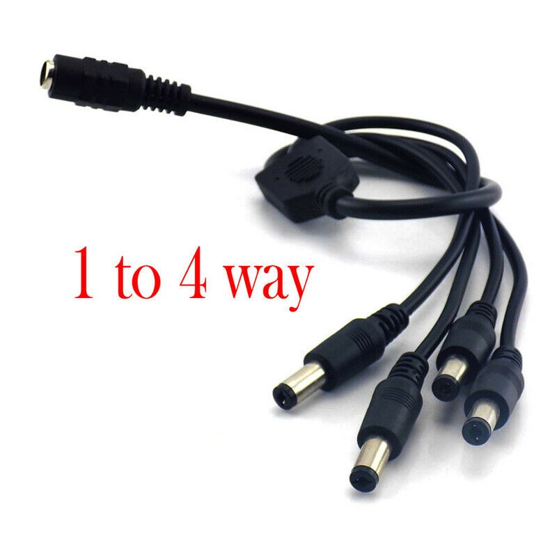 1 Female Naar 2 3 4 5 6 8 Way Man Power Plug Splitter Kabel CCTV Led Strip 12 v DC