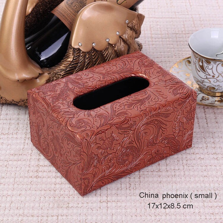 modern rectangular cute tissue box cover car tissue box holder dispensador papel paper dispenser wooden tissue box 519: small China phoenix