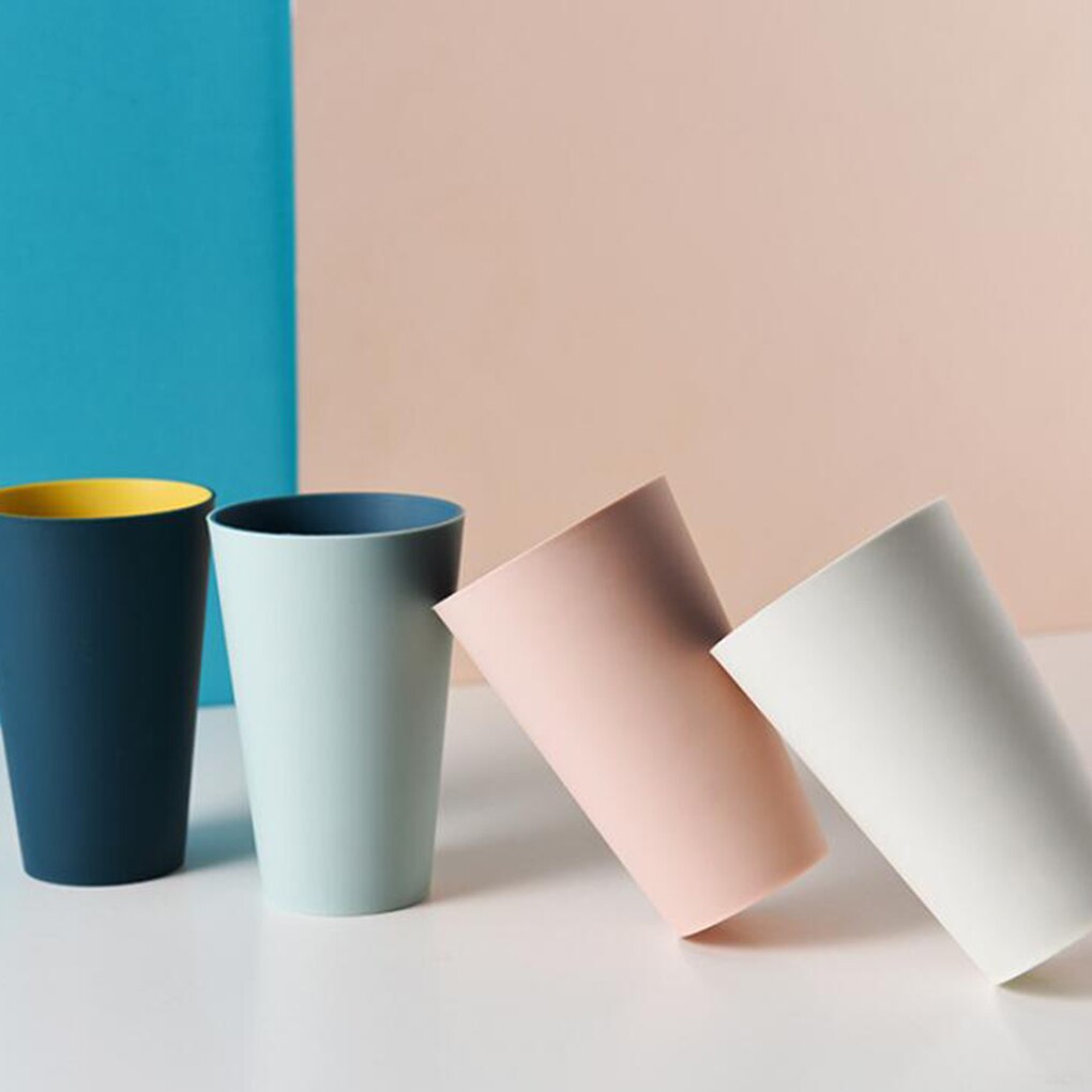 Toothbrush Cup Simple Nordic Travel Portable Wash Cup Bathroom Plastic Toothbrush Tumbler Good Morning Toothbrush Storage Box