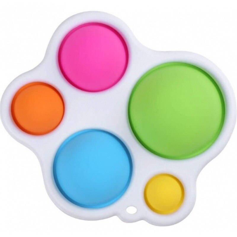 Fidget Toy Educational Sensory Toys Infant Early Education Intelligence Development Fidget Stress Reliever: 6 finger bubble